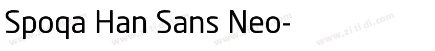 Spoqa Han Sans Neo字体转换